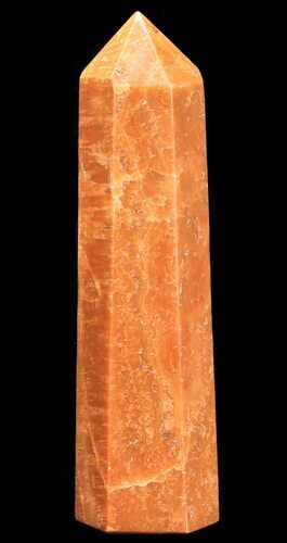 Polished, Orange Calcite Obelisk - Madagascar #55032